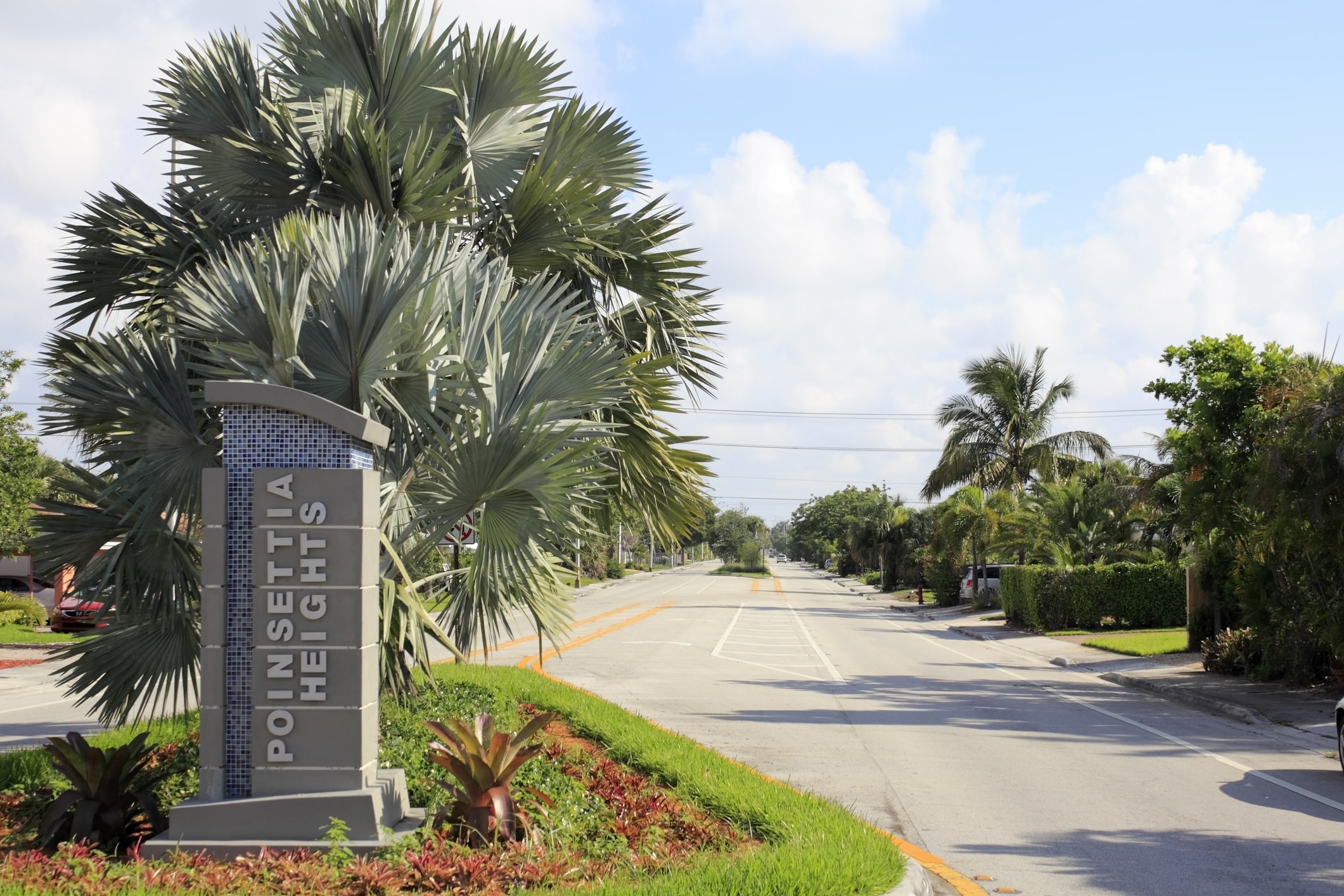 The entrance to Poinsettia Heights, one of Fort Lauderdale’s top up-and-coming neighborhoods