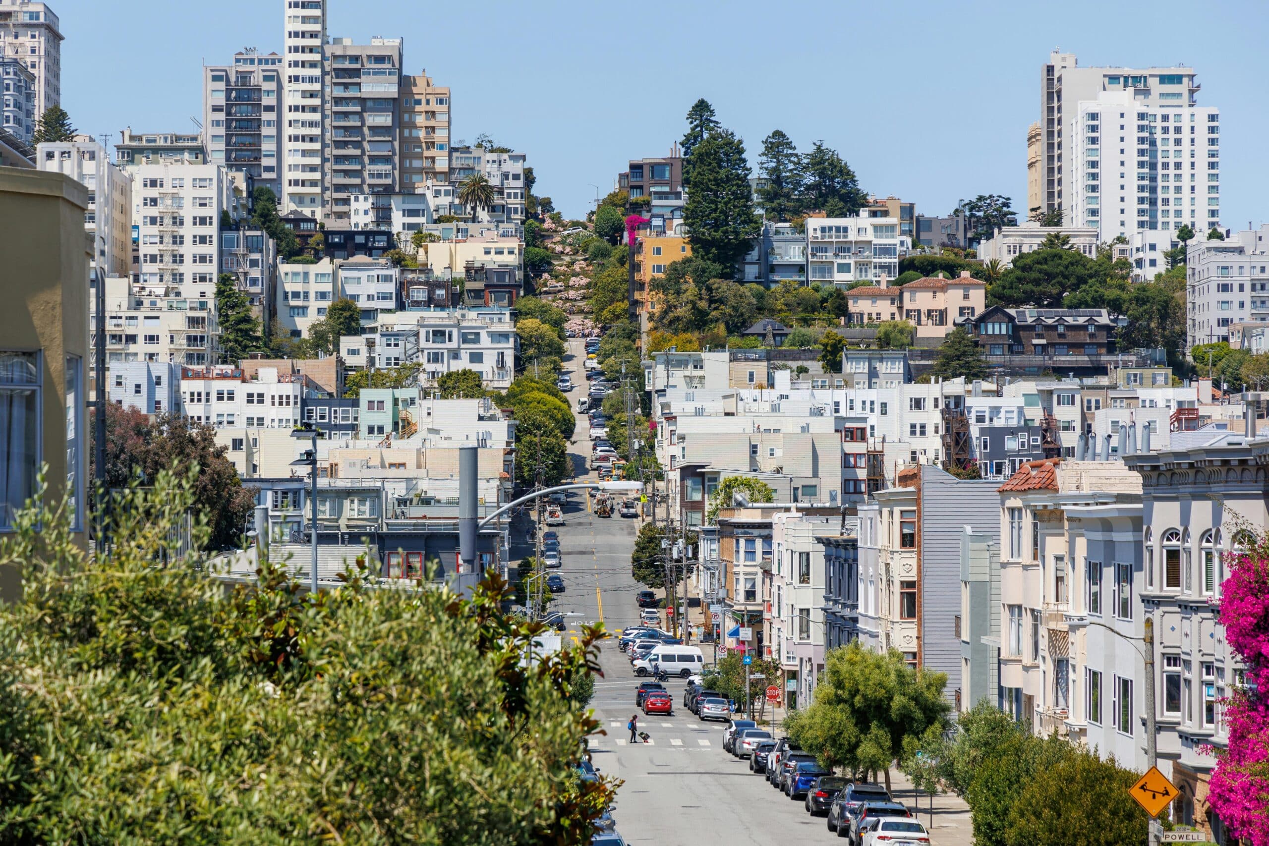 Noe Valley, one of the best neighborhoods in San Francisco, featuring colorful homes and space for children to play