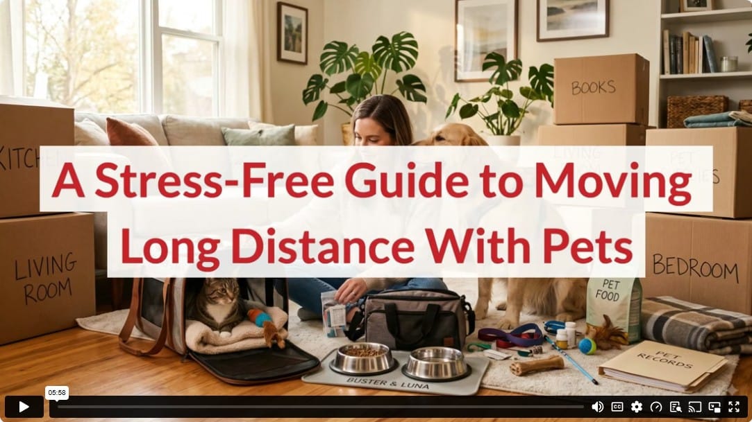 A Stress-Free Guide to Moving Long Distance With Pets