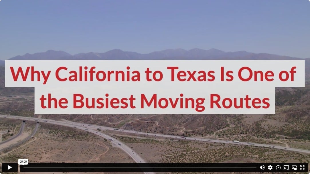 Why California to Texas Is One of the Busiest Moving Routes