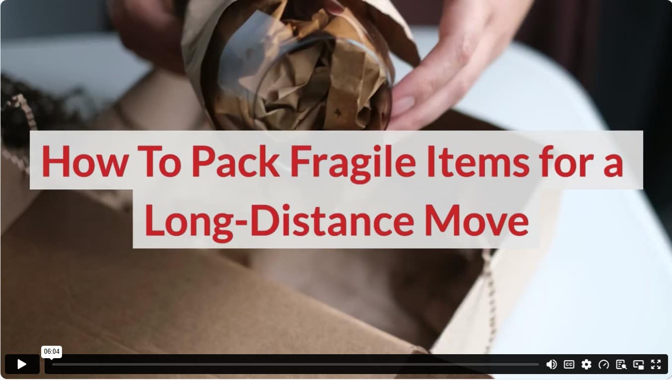 How To Pack Fragile Items for a Long-Distance Move