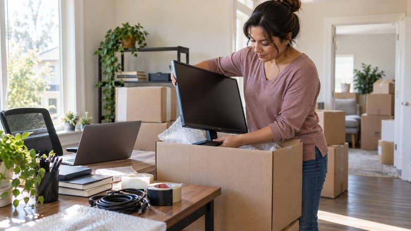 Your Guide to Safely Moving a Home Office Long Distance
